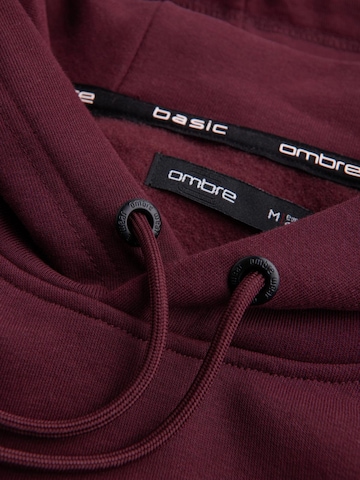 Ombre Sweatshirt 'OM-SSBN-0161' in Rood