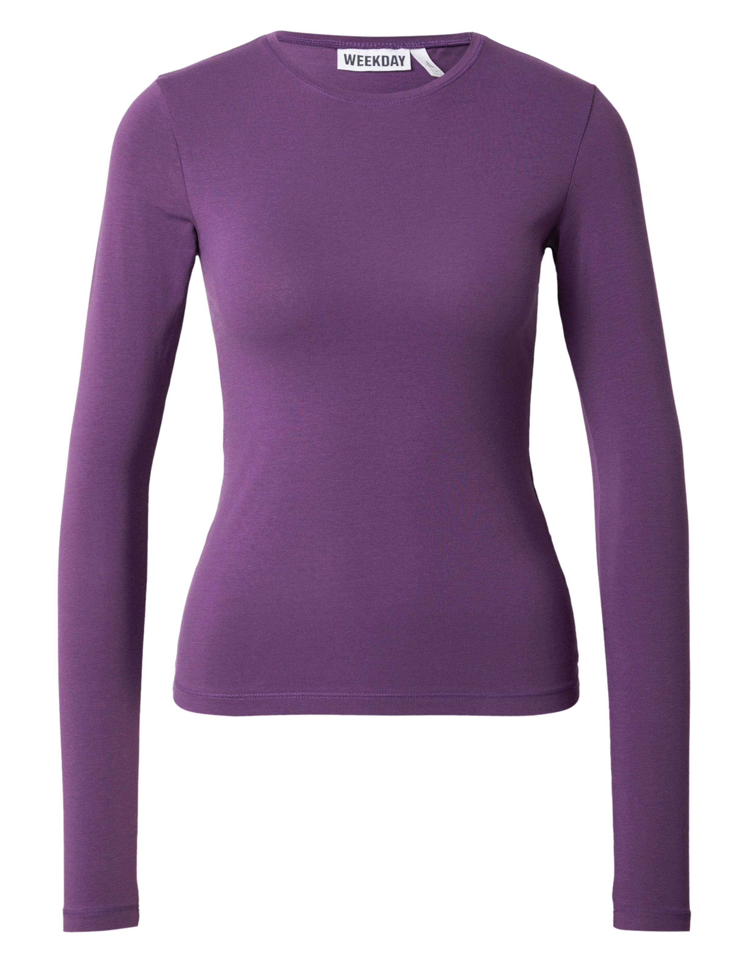 T-shirt WEEKDAY en violet : devant