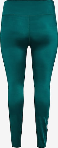 Skinny Pantaloni sport de la Hummel pe verde