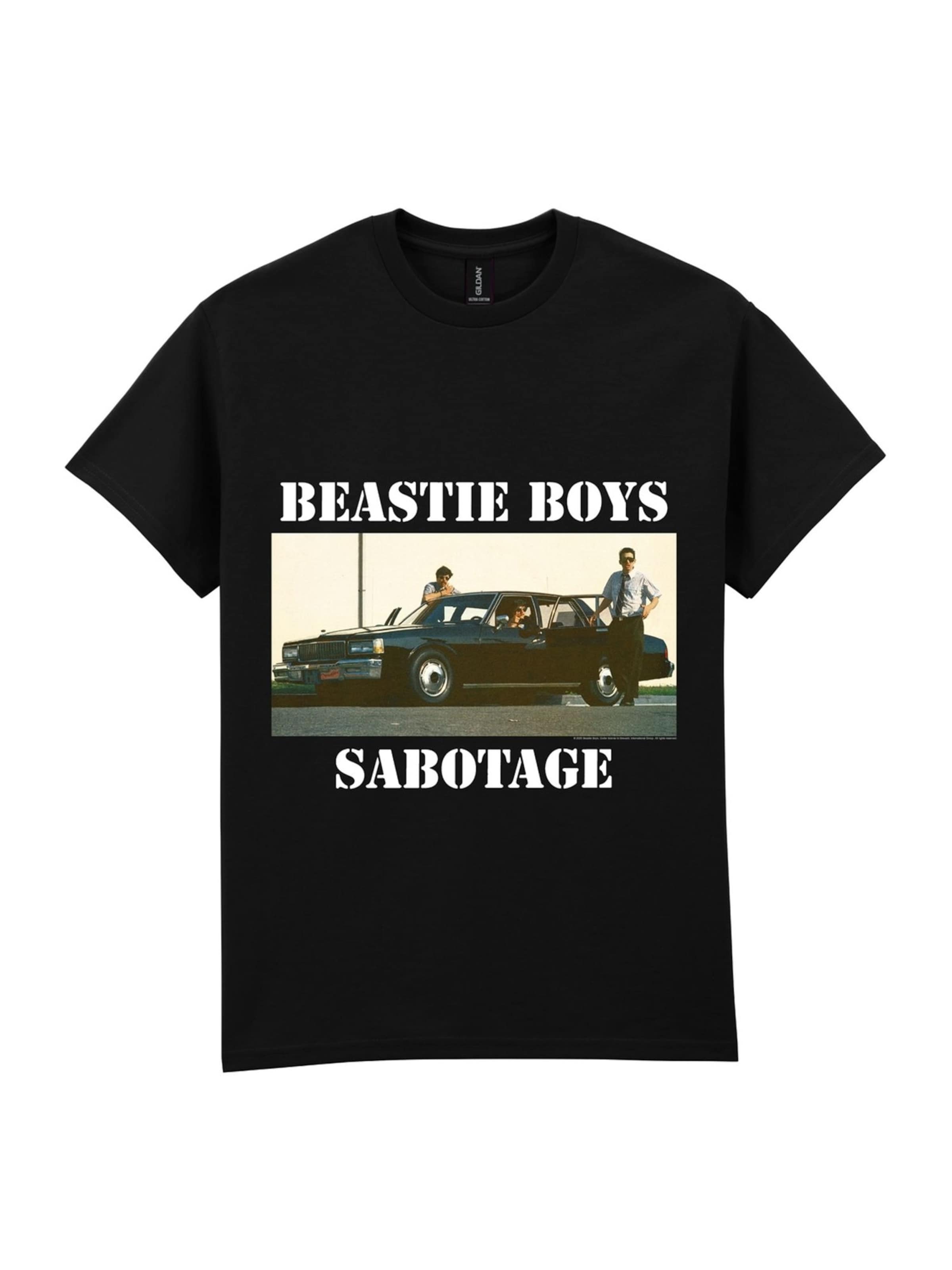 Rockshirts Shirt 'Beastie Boys Sabotage T-Shirt' in Zwart: voorkant