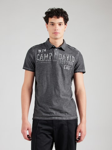 CAMP DAVID Poloshirt in Grau: Vorderseite