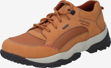 JOSEF SEIBEL Sportlicher Schnürschuh 'Philippa' in Orange: Vorderseite