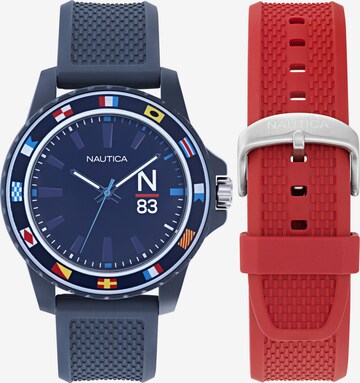 Montre à affichage analogique ' FINN WORLD ' NAUTICA en bleu : devant