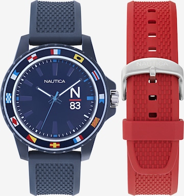 NAUTICA Analoog horloge ' FINN WORLD ' in Blauw: voorkant