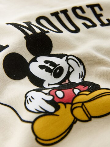 Next Sweatshirt 'Mickey Mouse' in Beige
