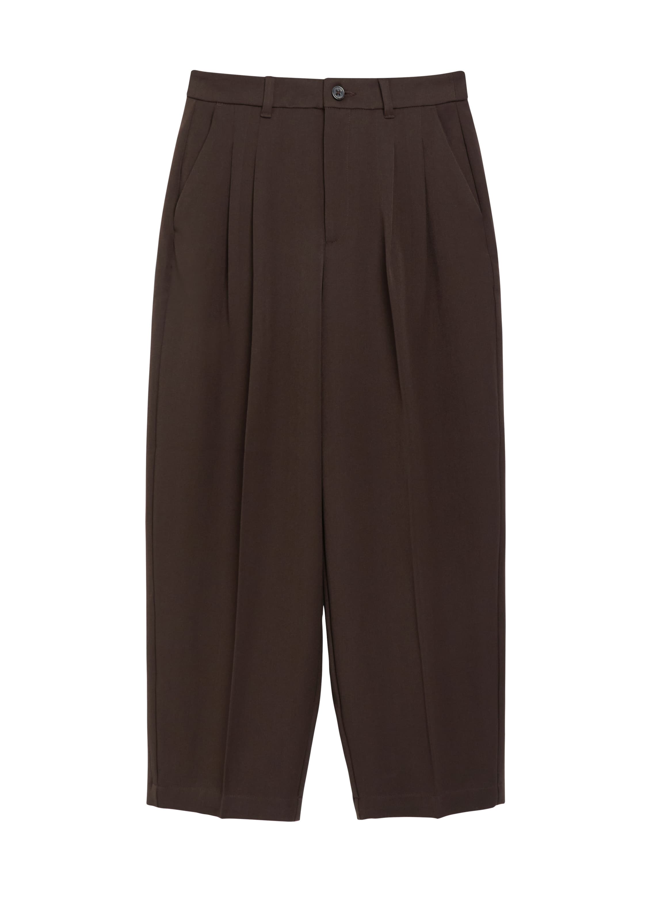 s.Oliver Pleat-front trousers in 34 in Dark brown, Item view