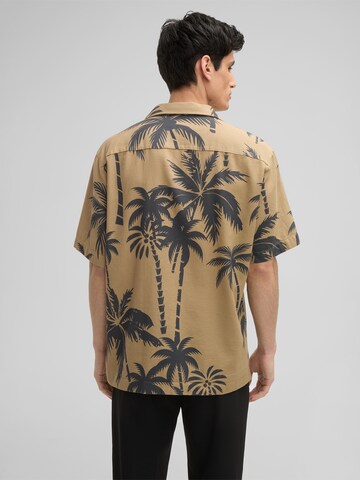 STRELLSON Comfort fit Overhemd 'Cliro' in Bruin