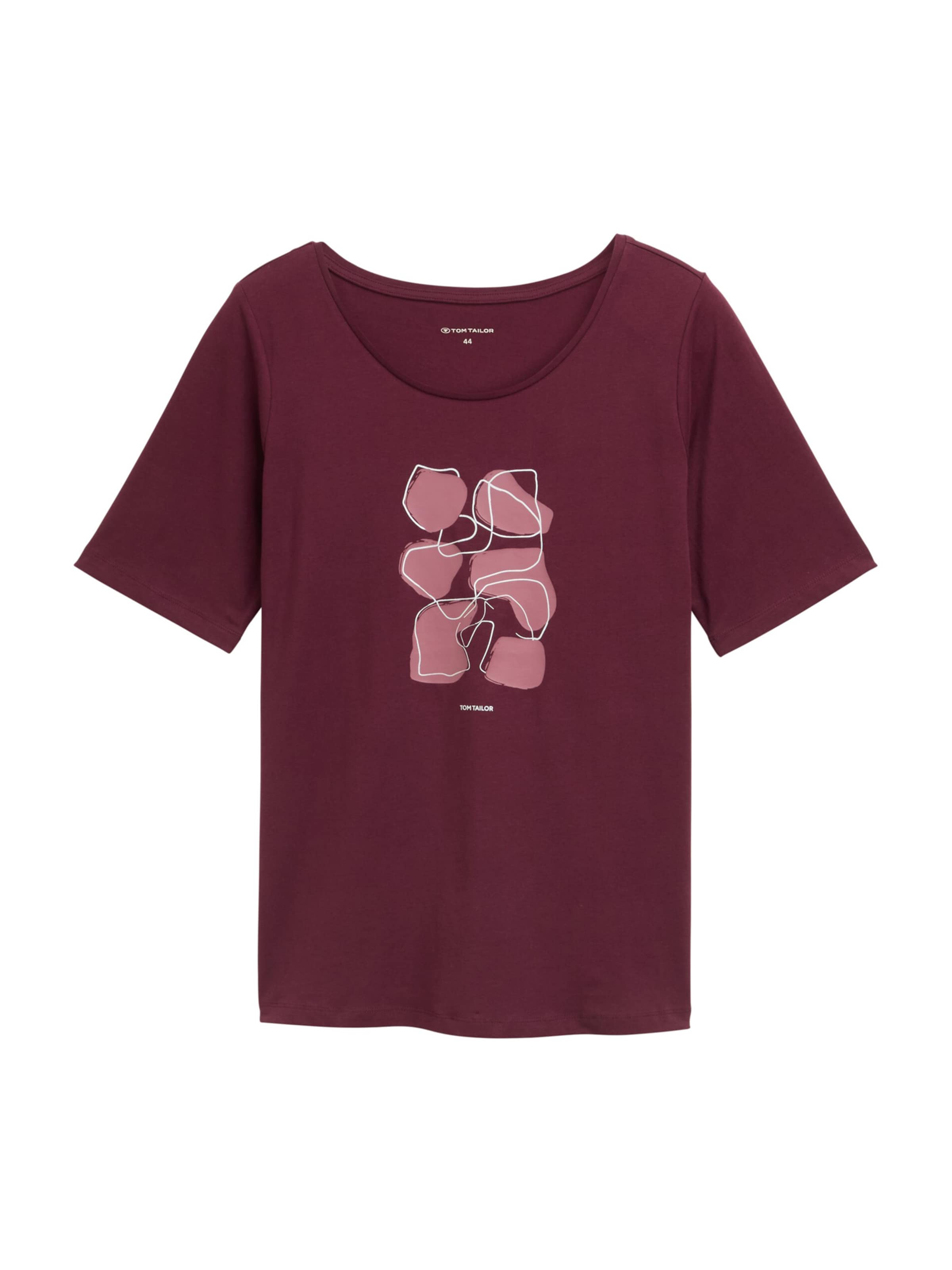 Tom Tailor Women + T-Shirt in Rot: Vorderseite