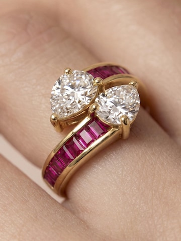 Luxenter Ring 'Darbia' in Red