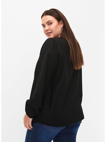 Zizzi Bluse in Schwarz