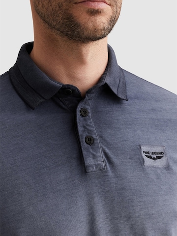Maglietta 'Polo shirt with cold-dye wash and flight pocket' di PME Legend in blu