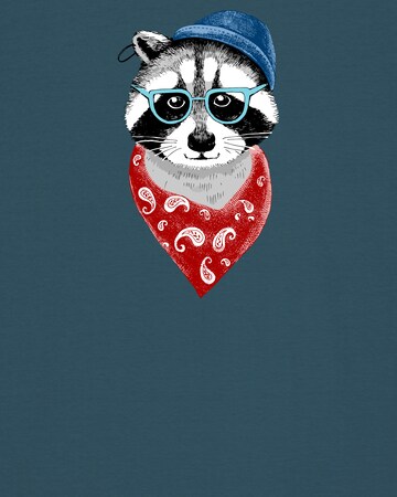 T-Shirt 'Waschbär' Watapparel en bleu