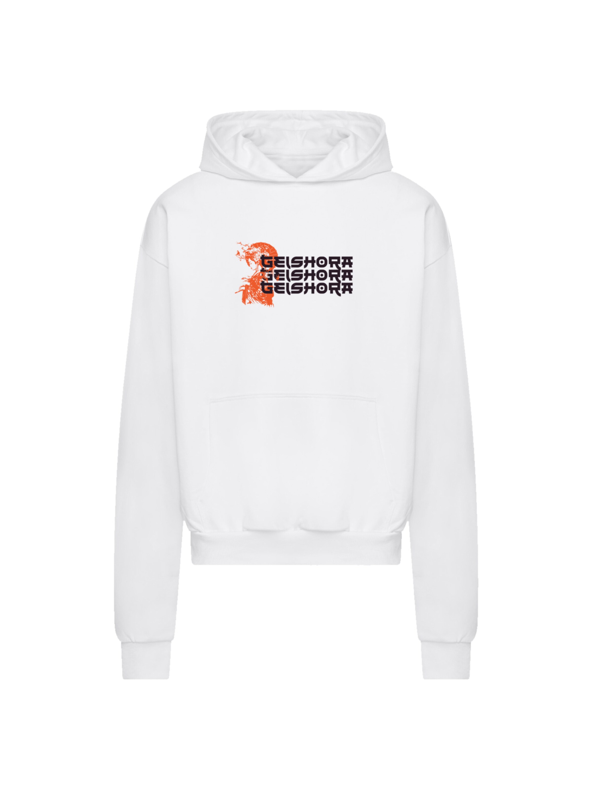 F4NT4STIC Pullover 'Geishora Japan Streetstyle' in Weiß: Vorderseite