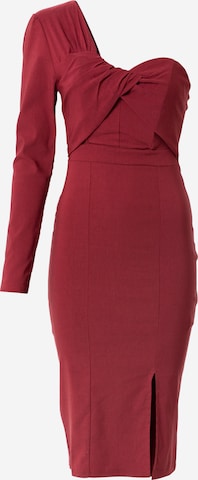 Lipsy Cocktail Dress in Red: front