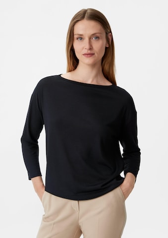 COMMA - Camiseta en negro: frente