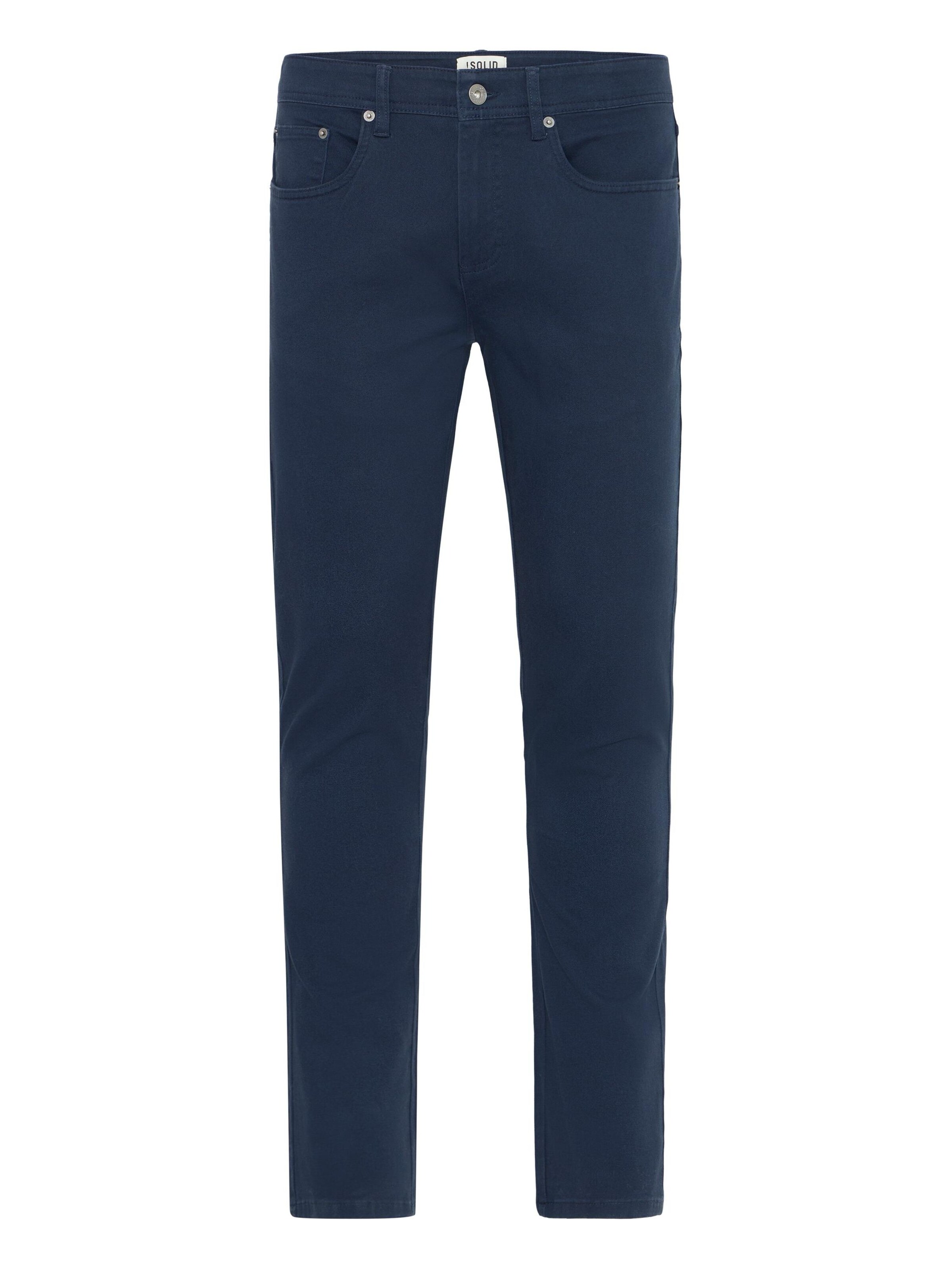 !Solid Regular Chino ' SDCHAI ' in Blauw: voorkant