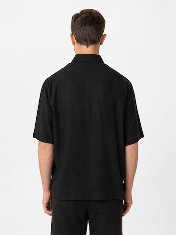 Antioch Comfort fit Button Up Shirt 'Keith' in Black