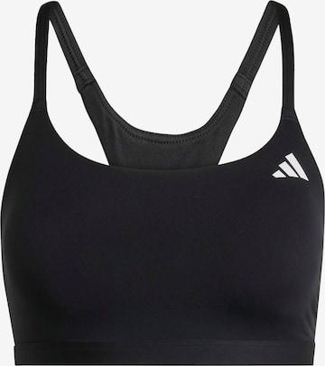 ADIDAS PERFORMANCE Bralette Sports bra 'OPT ESS' in Black: front