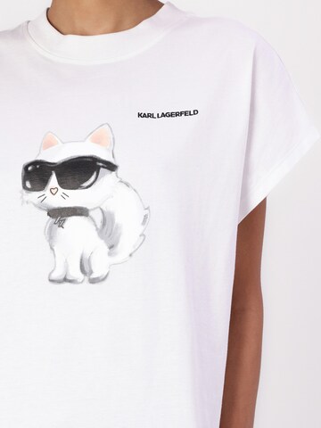 Tricou 'IKON AQUARELLE C' de la Karl Lagerfeld pe alb