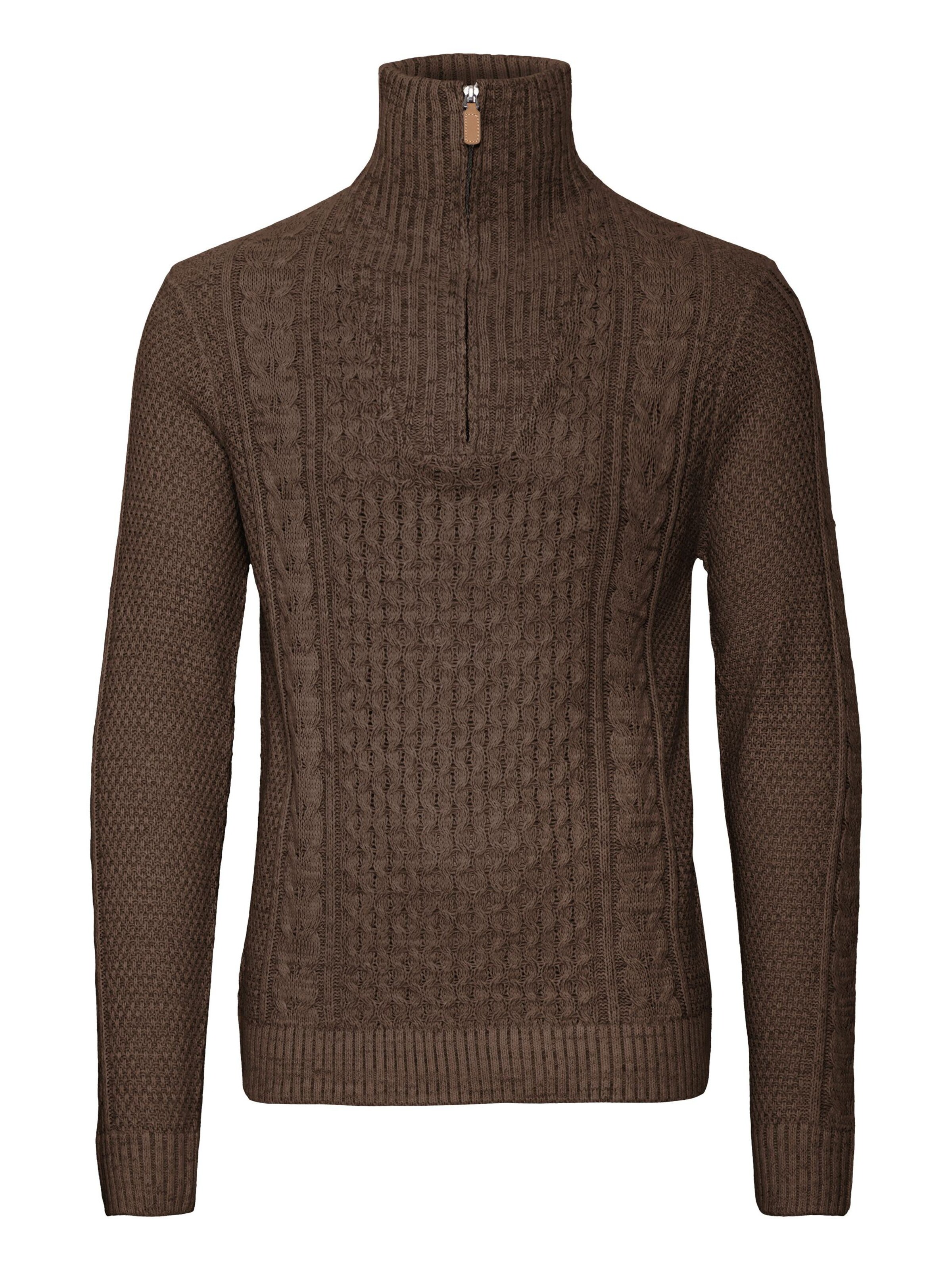 BLEND Trui in Bruin: voorkant