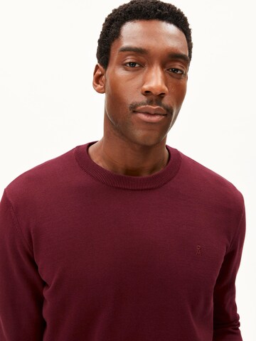 ARMEDANGELS Sweater 'LOUKAA' in Red