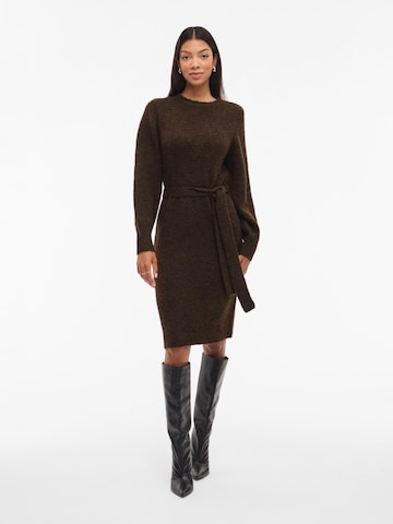 Robes en maille 'VILAMPE' VILA en marron : devant