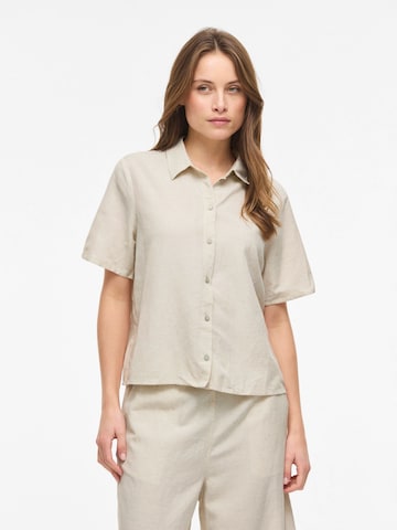 VILA Blouse 'VIPRISILLA' in Beige: voorkant
