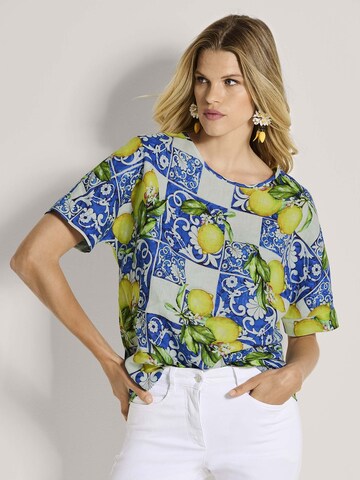 Chemisier MADELEINE en bleu : devant