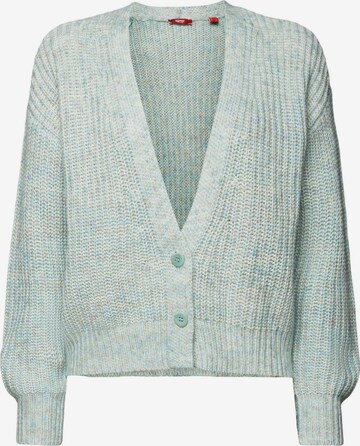 ESPRIT Knit Cardigan in Green: front