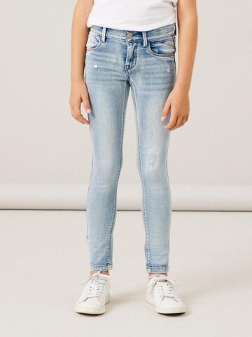 NAME IT Regular Jeans 'Polly' in Blauw: voorkant