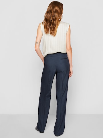 BOSS Wide leg Παντελόνι πλισέ 'Taleco2' σε μπλε