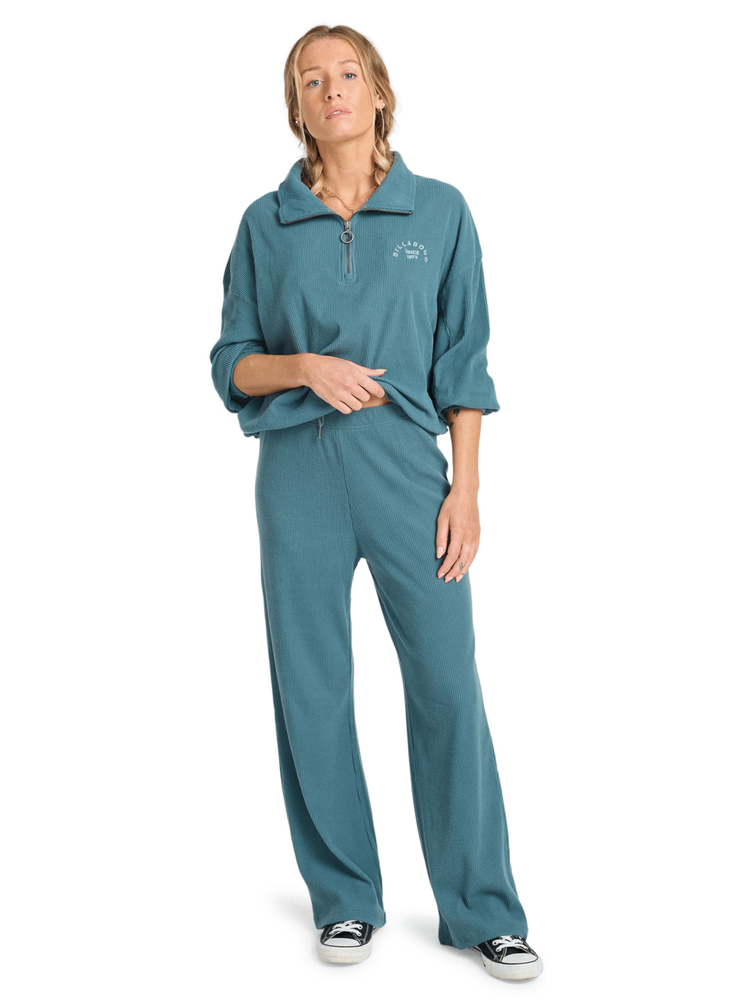 BILLABONG Wide leg Pants 'Keep It Straight' in Blue