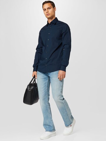 Calvin Klein Slim fit Business shirt in Blue