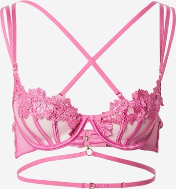 Hunkemöller - Soutien de tecido Soutien 'Eros' em rosa: frente