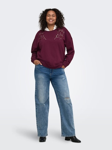 ONLY Carmakoma - Sudadera 'CARLeonora' en rojo