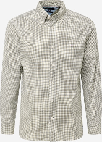 Coupe regular Chemise TOMMY HILFIGER en vert : devant