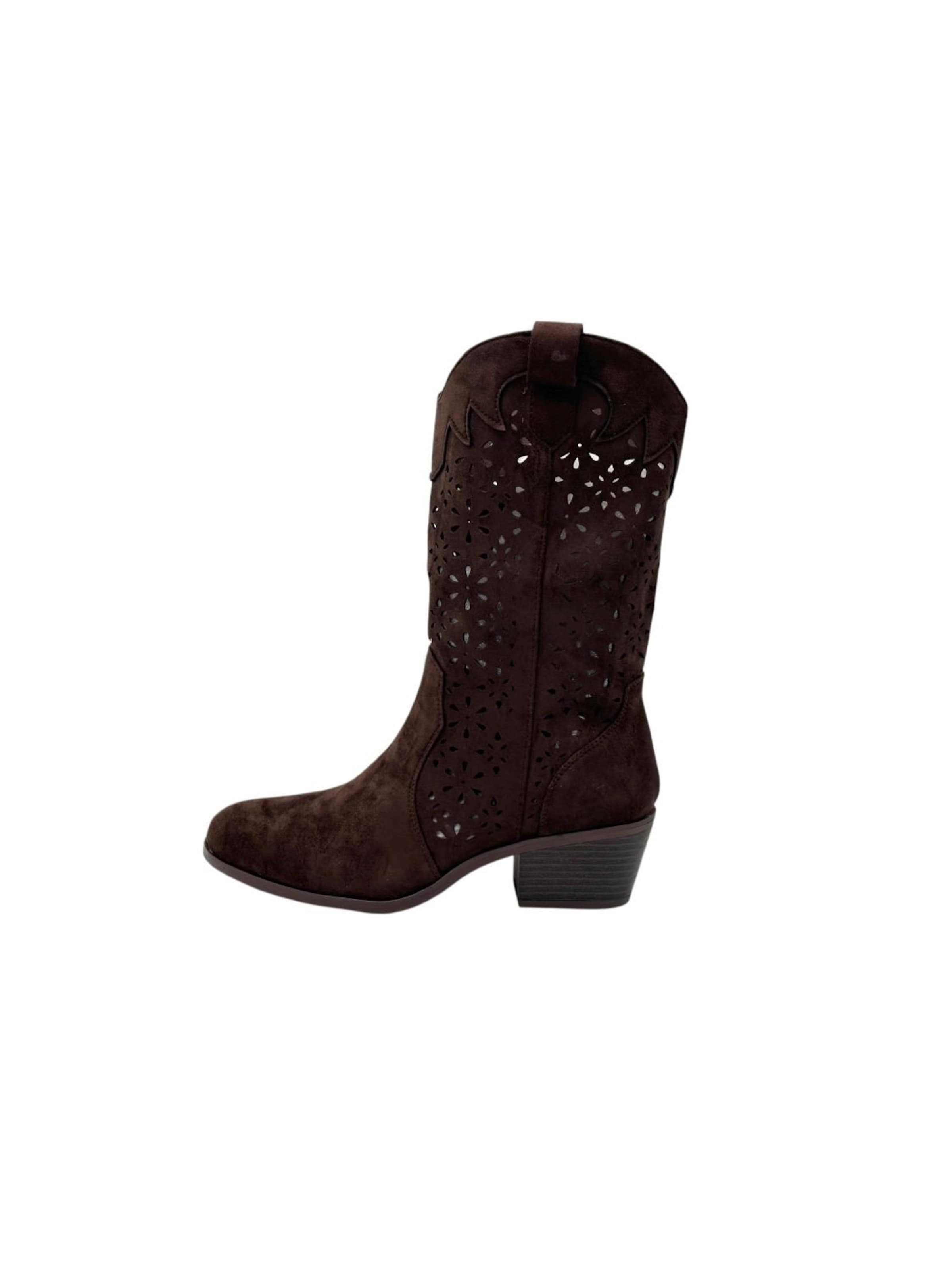 Nowaland Ankle Boots‌‌‌‌‌‌‌ in Braun: Vorderseite