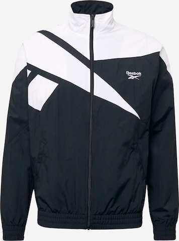 Reebok Jacke 'Classics Vector' in Schwarz: predná strana