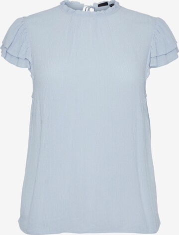 PIECES Curve Blouse 'SULIA' in Blauw: voorkant