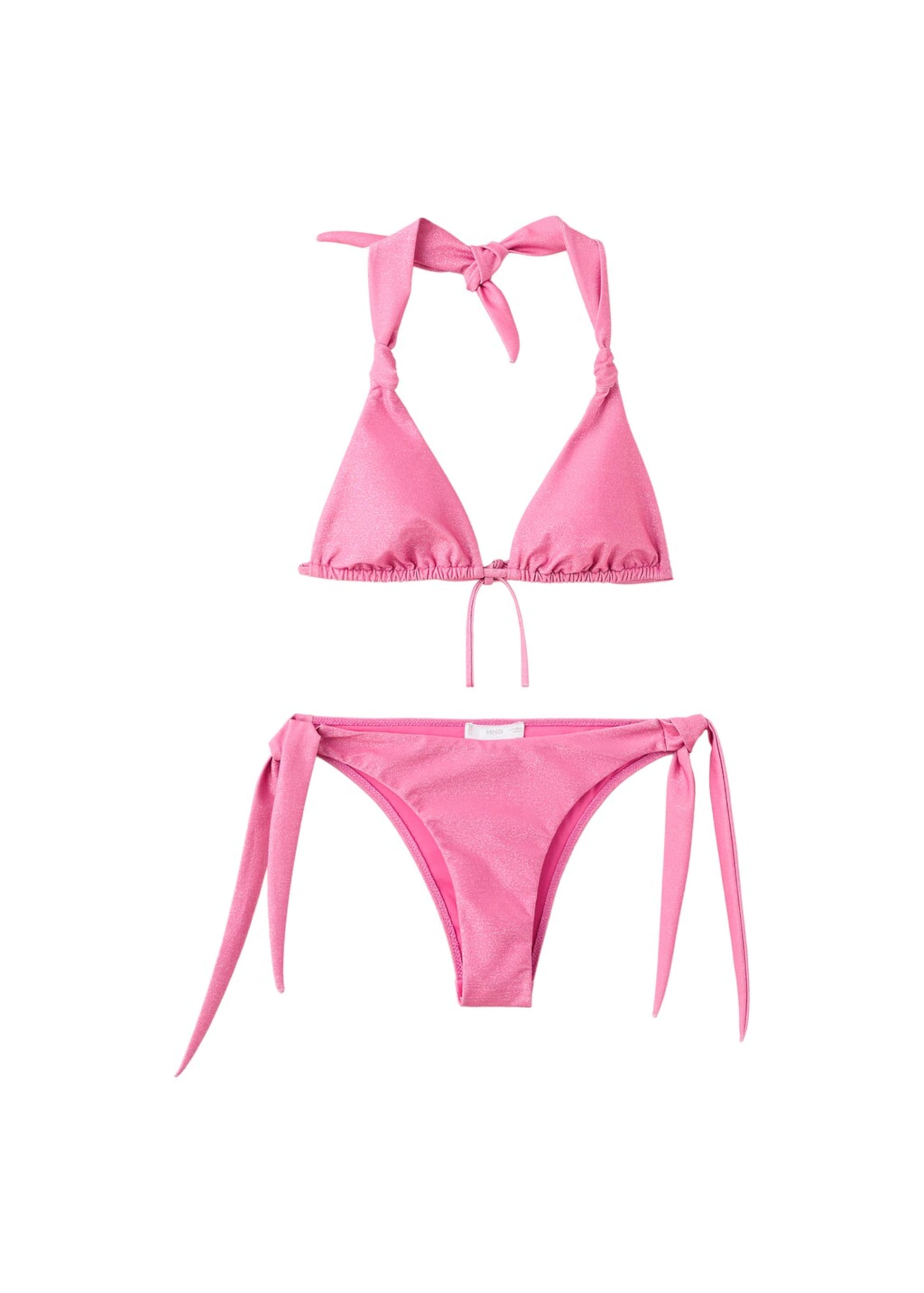MANGO TEEN Triangle Bikini 'Paola' in Pink: front