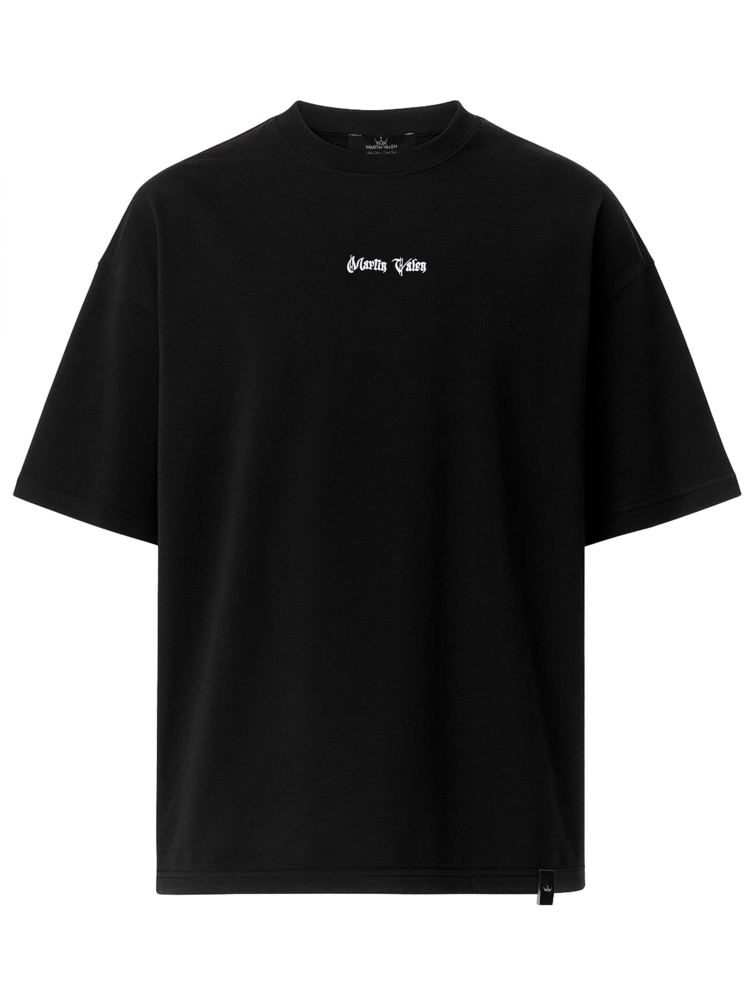 MARTIN VALEN Shirt in Zwart: voorkant