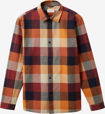 TOM TAILOR Regular fit Button Up Shirt in Orange: front