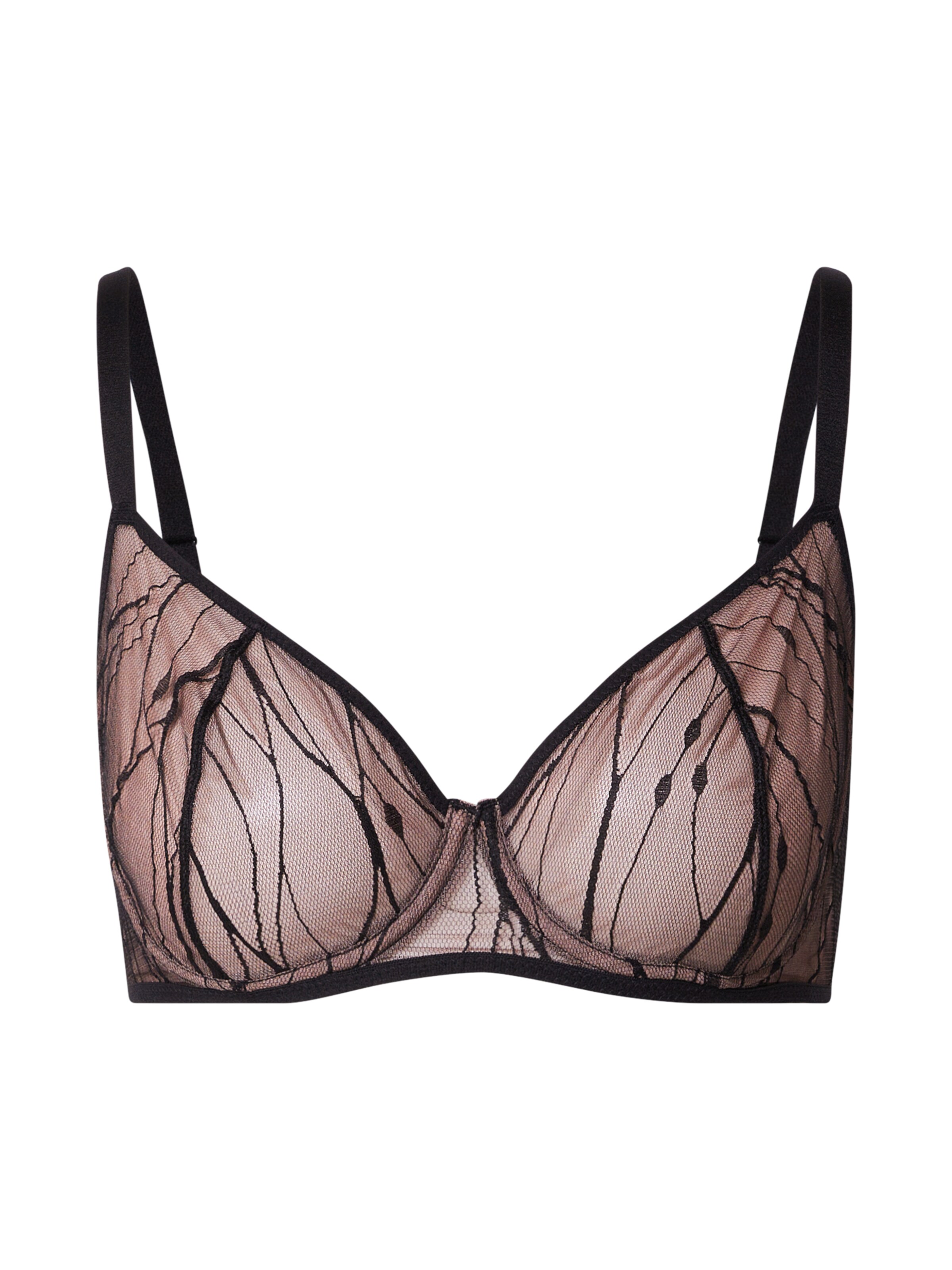 Undress Code Сутиен със смаляващ ефект Сутиен в черно: отпред