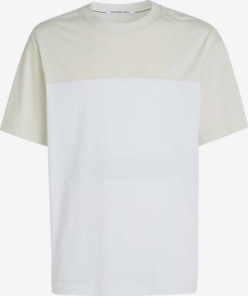 T-Shirt Calvin Klein Jeans en blanc : devant