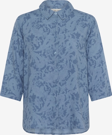 Chemisier 'Tiah' Cream en bleu : devant