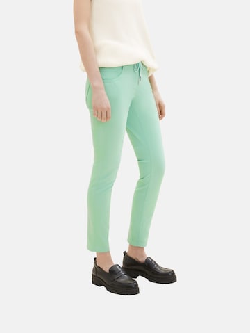 Slimfit Pantaloni de la TOM TAILOR pe verde