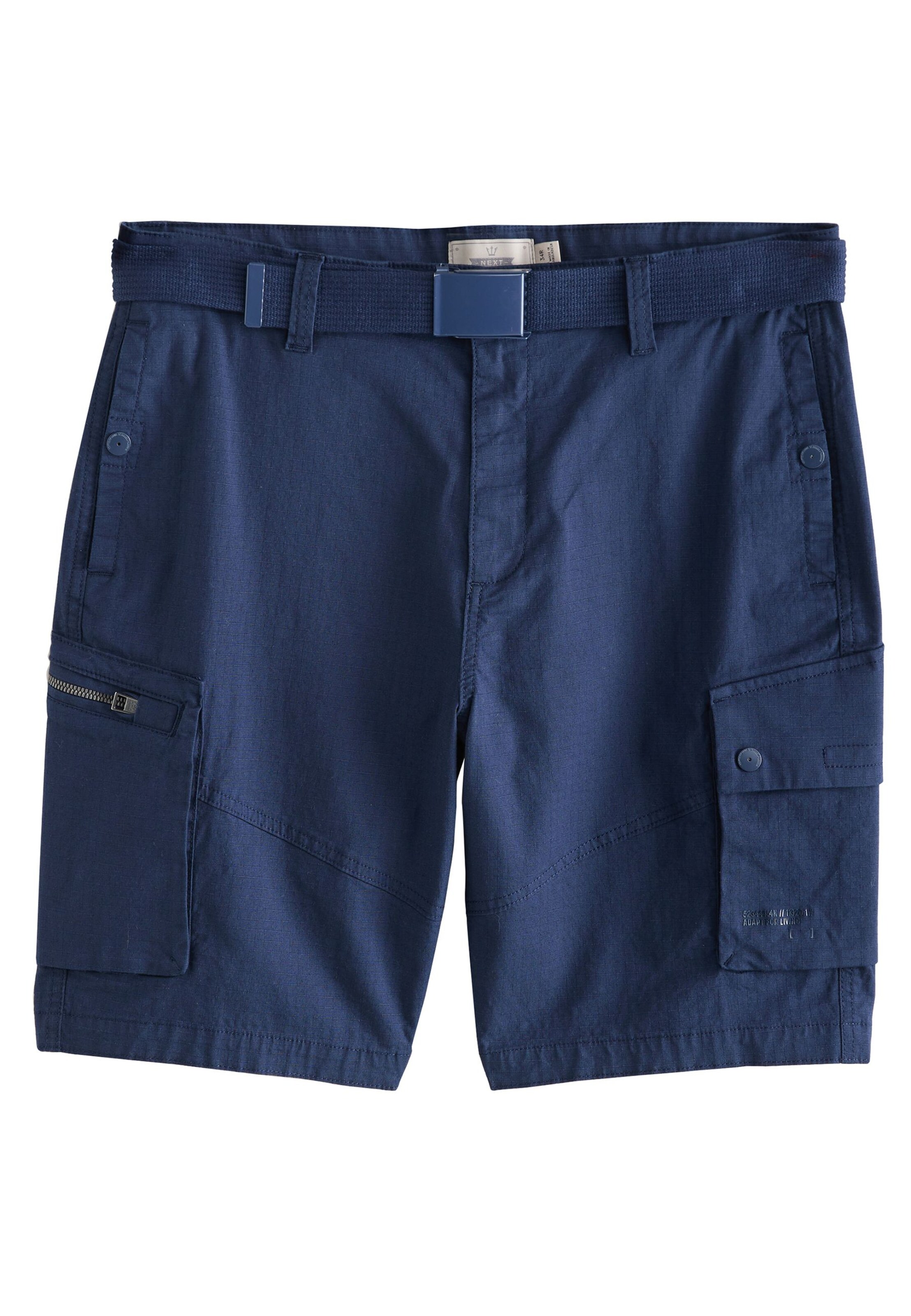 Next Regular Карго панталон в синьо: отпред