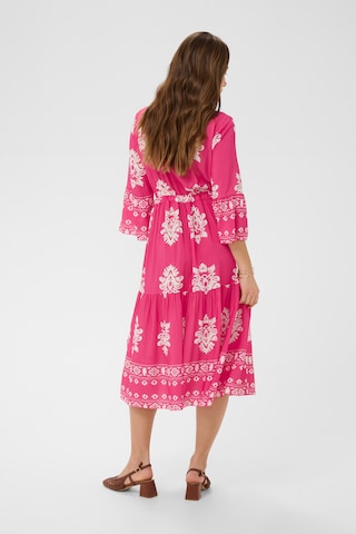 Cream Dress 'Koren' in Pink