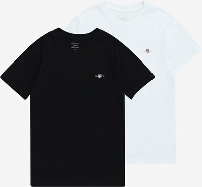 GANT Tričko - černá / bílá, Produkt