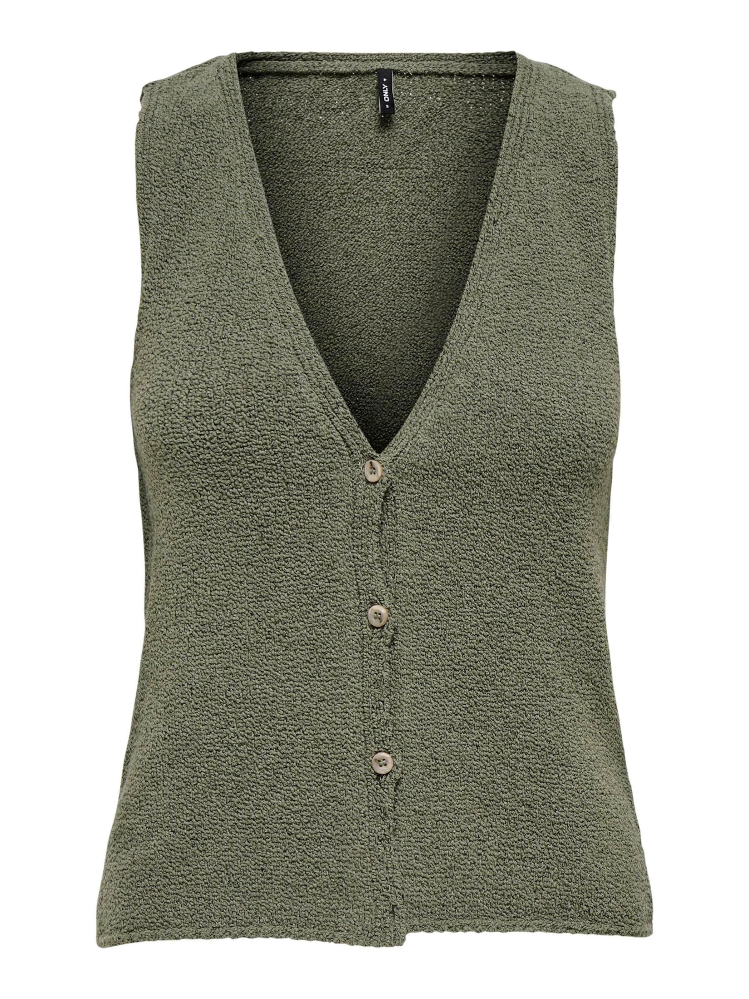 ONLY Strikvest 'ONLGurli' i grå: forside